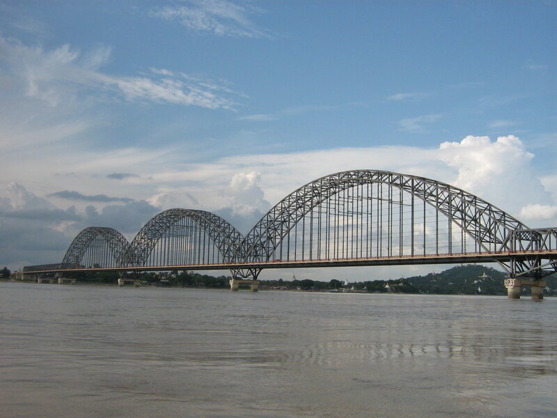 Three-arch Bridge over River