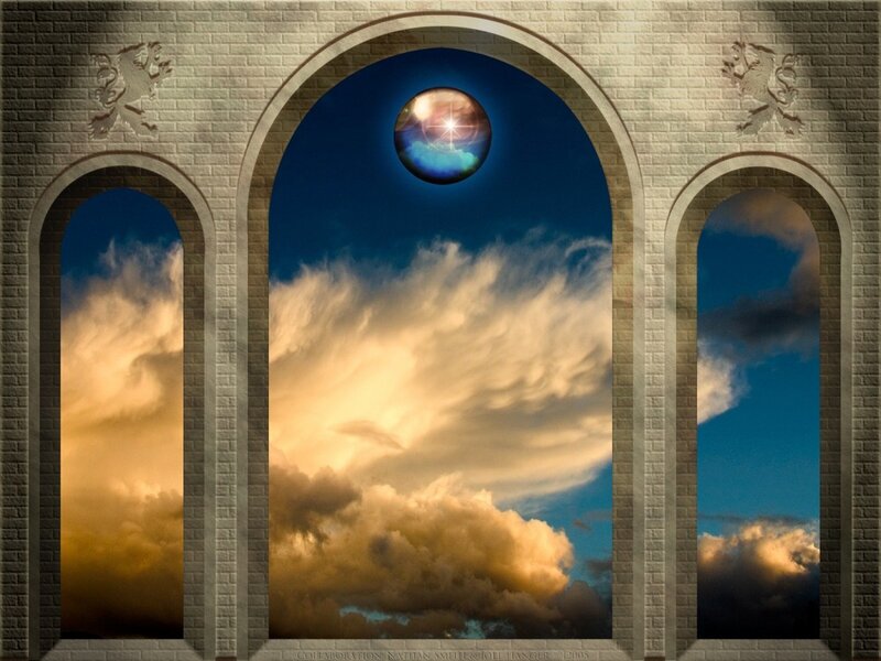 Three Arches with Celestial Sphere