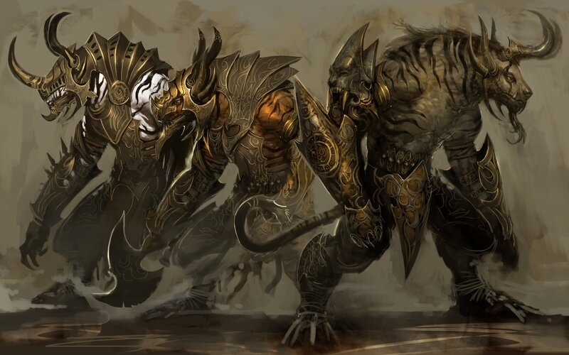 Three Armored Beasts