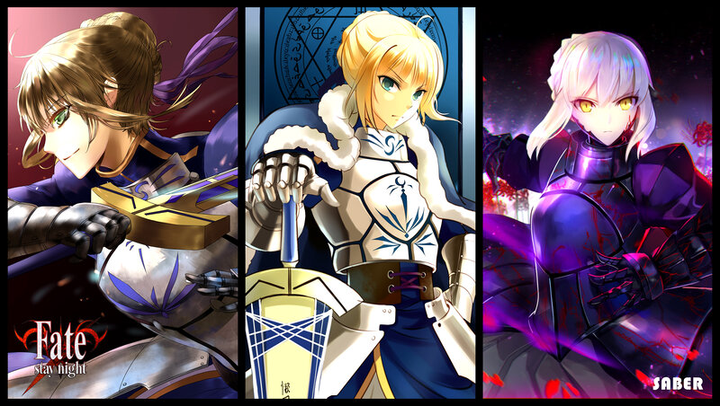 Three Armored Characters — Purple, Dramatic
