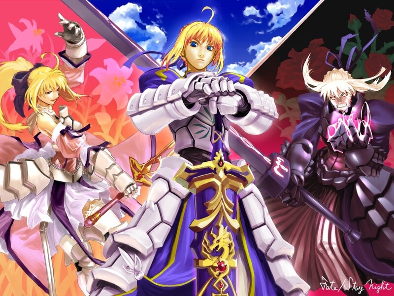 Three Armored Characters — Purple