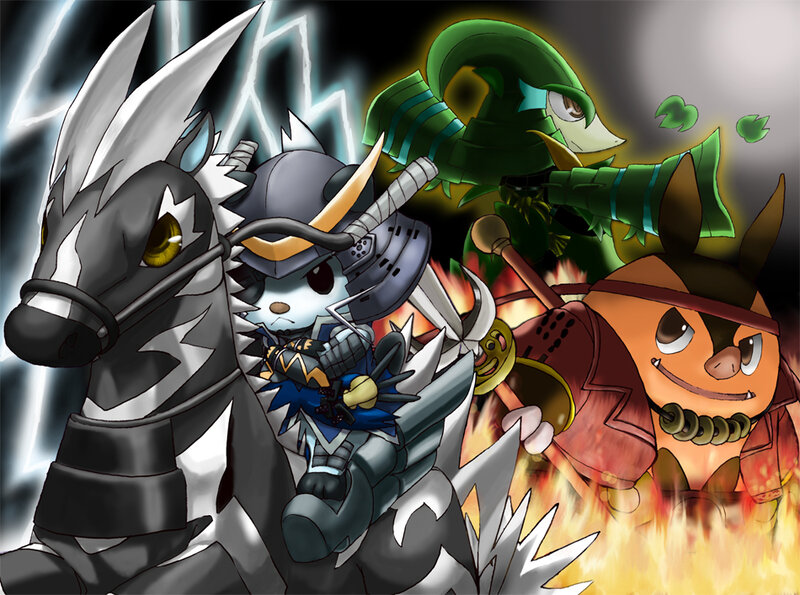 Three Armored Creatures