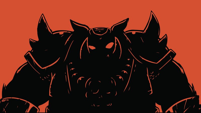 Three Armored Figures — Black, Dramatic, Digital Art, Armor, Silhouette