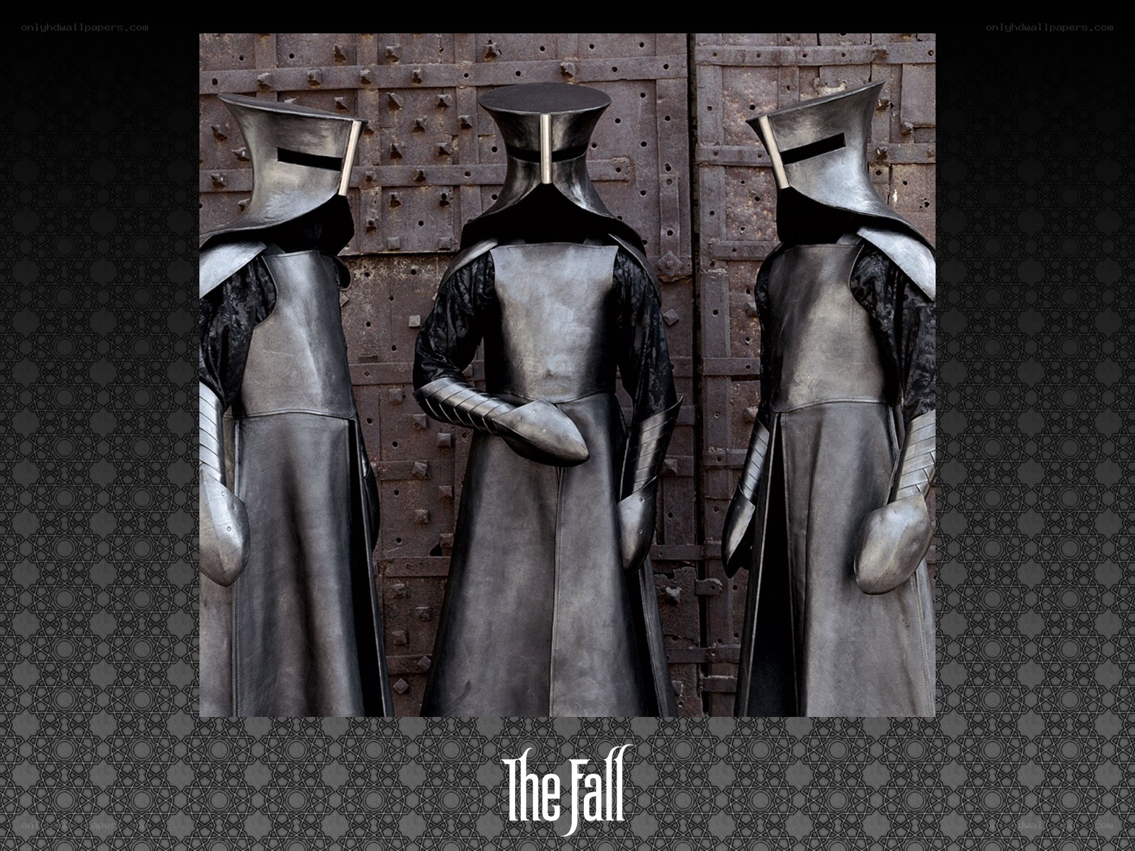 Three armored figures in armor