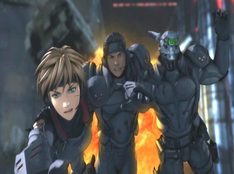 Three Armored Soldiers — Gray