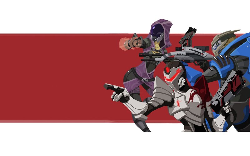 Three Armored Soldiers — Red, Dramatic