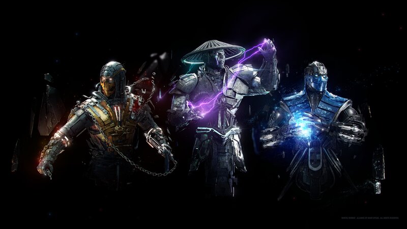 Three Armored Warriors — Black, Dramatic, Night, Digital Art