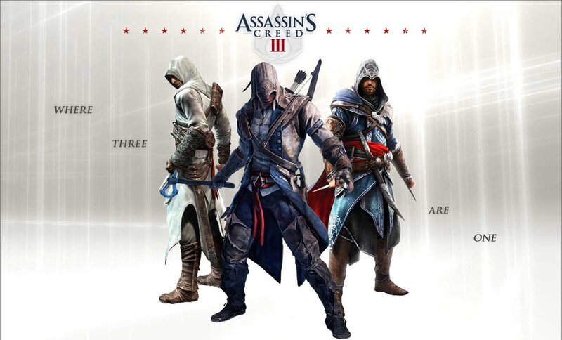 Three Assassins Standing — White