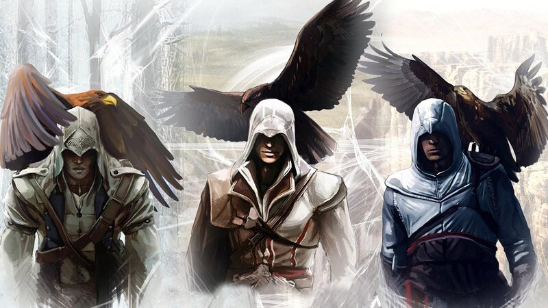 Three Assassins with Eagles