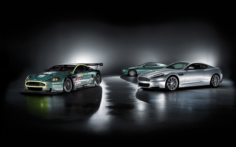 Three Aston Martin Cars — Silver, Dramatic, Photograph, Race Car, Coupe
