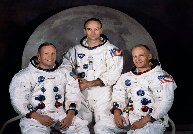 Three Astronauts in Spacesuits