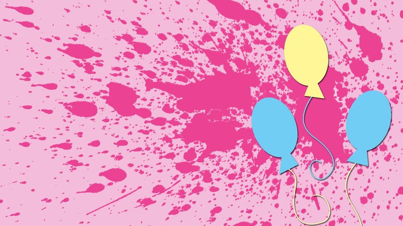 Three Balloons on Pink