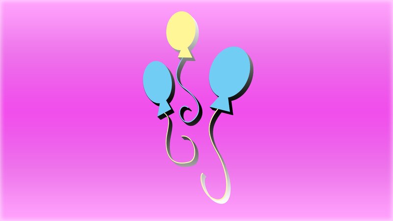 Three Balloons — Pink