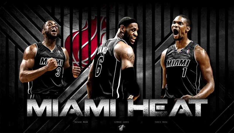 Three Basketball Players — Black, Dramatic