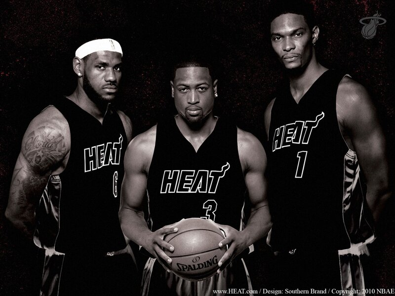 Three Basketball Players — Black, Serious