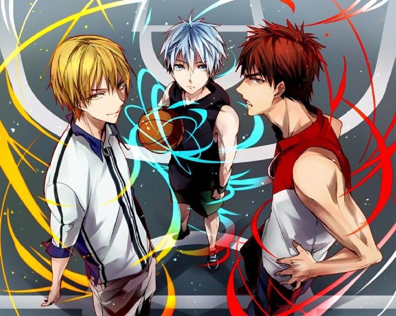 Three Basketball Players — Blue
