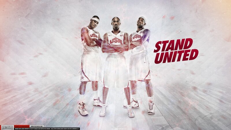 Three Basketball Players — White, Dramatic