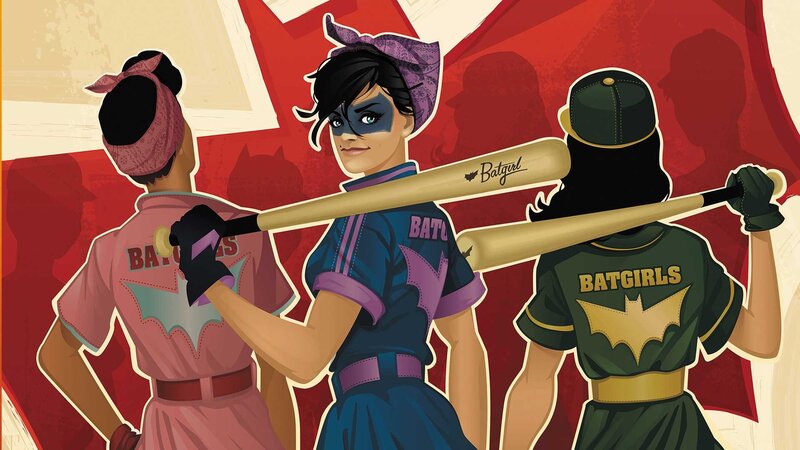 Three Batgirls with Bats