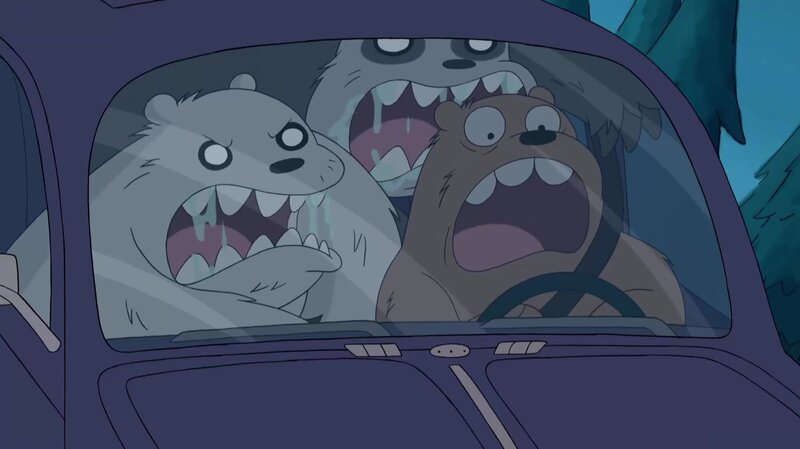 Three Bears in Car