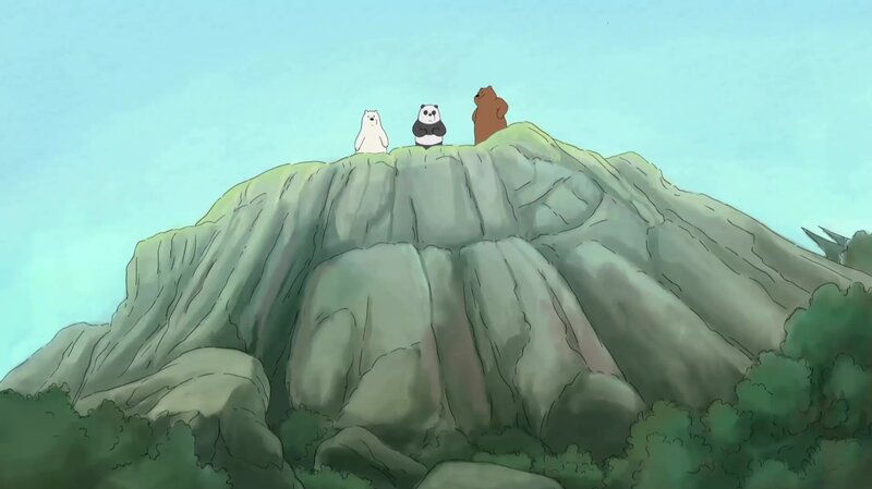 Three Bears on a Mountain