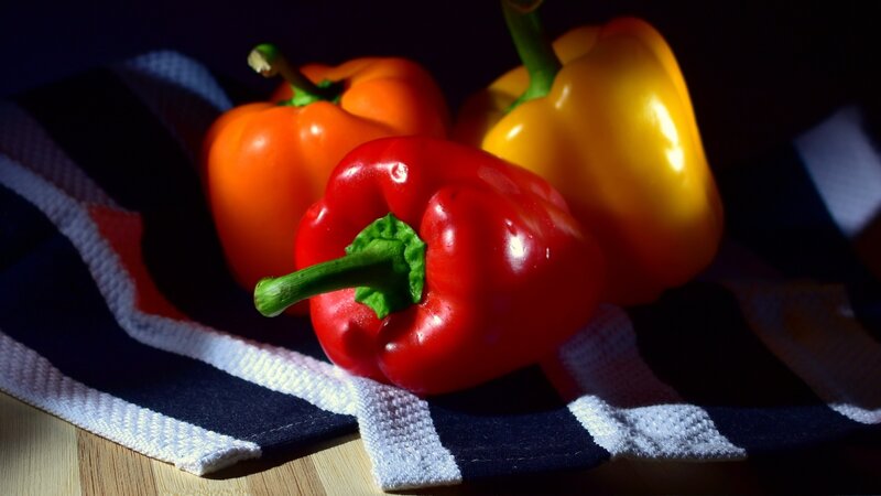 Three Bell Peppers