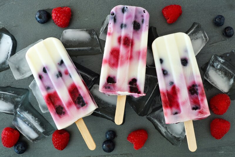 Three Berry Popsicles