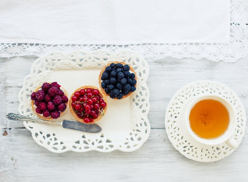 Three Berry Tarts