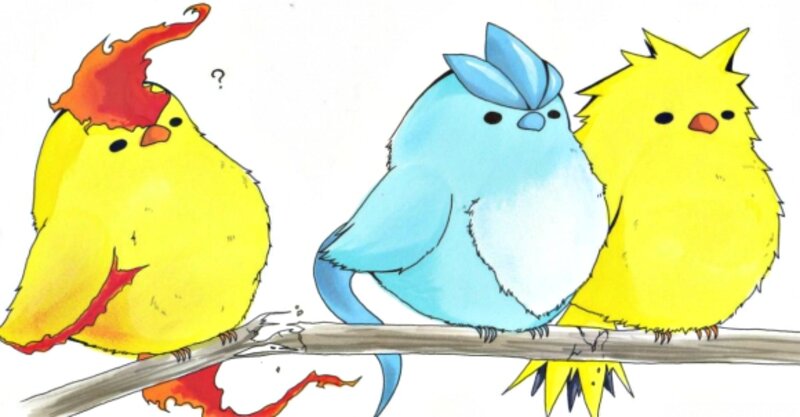 Three Bird-like Creatures