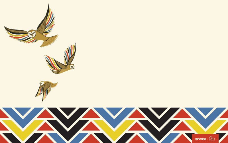 Three Birds Flying — Beige