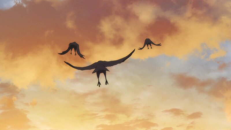Three Birds Flying — Orange