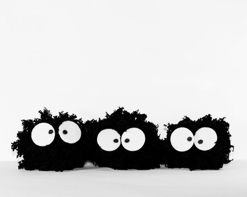 Three Black Creatures — Playful