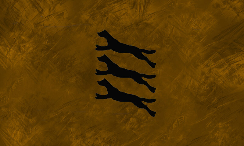 Three Black Leopards