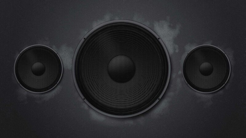 Three Black Speakers — Neutral