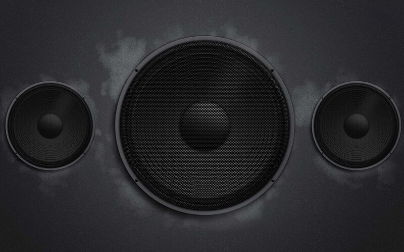 Three Black Speakers