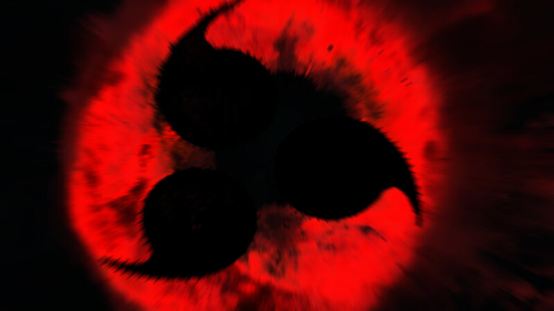 Three Black Tomoe Symbols