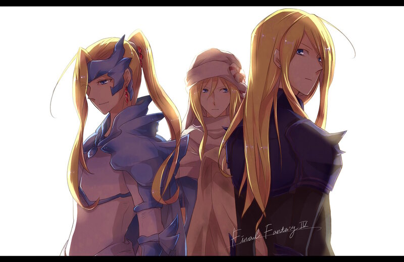 Three Blonde Characters