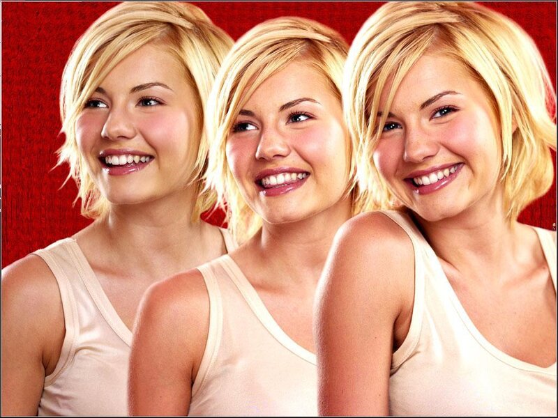 Three Blonde Women — Red