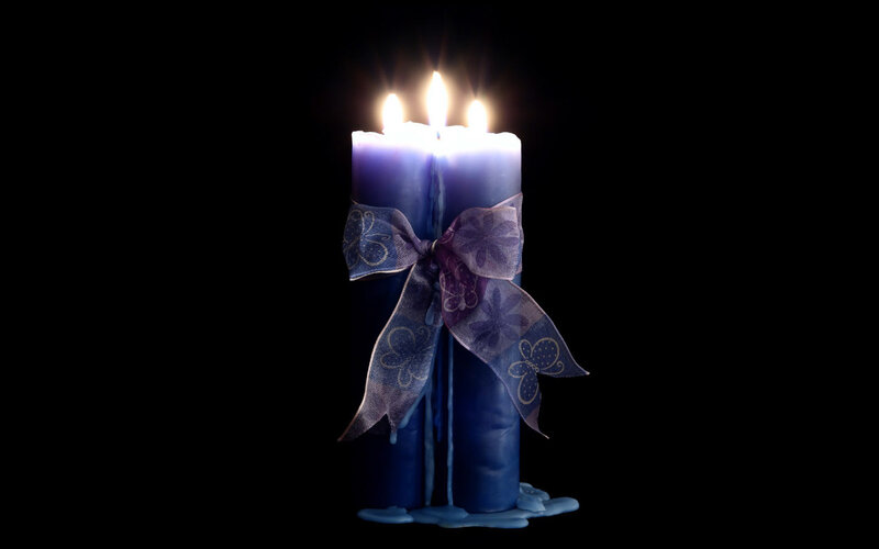 Three Blue Candles — Dramatic