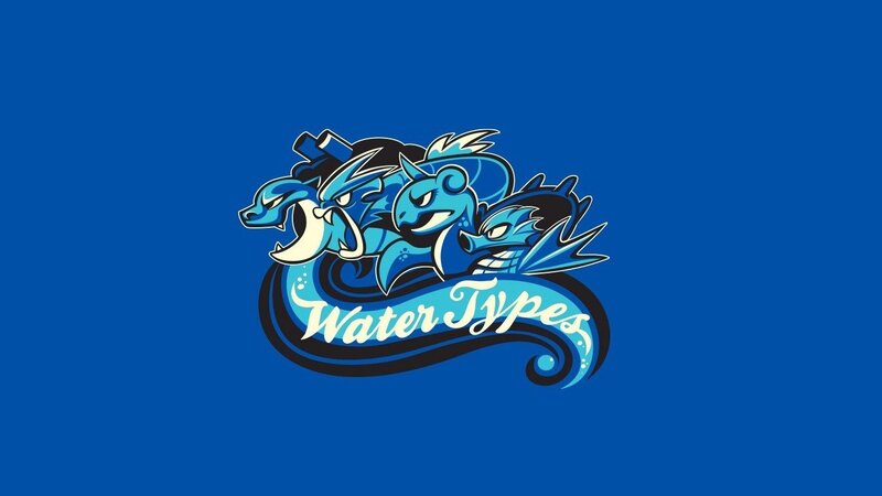 Three Blue Dragon-like Creatures — Playful