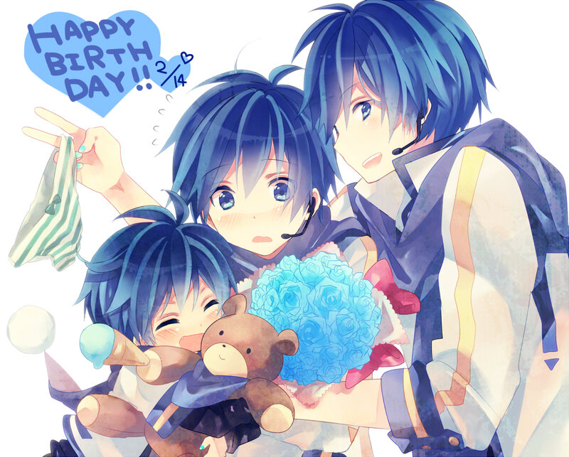 Three Blue-haired Boys