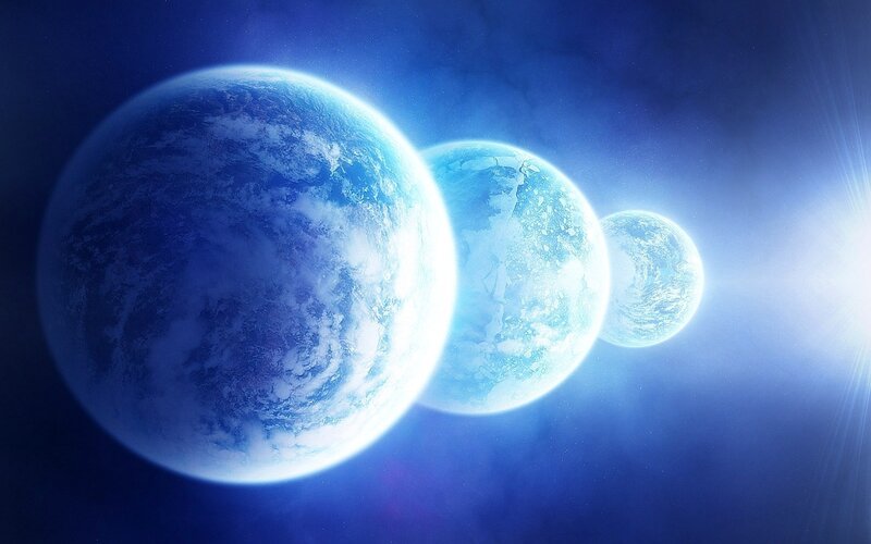 Three Blue Planets — Dramatic