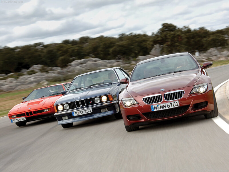 Three BMW Cars on Track
