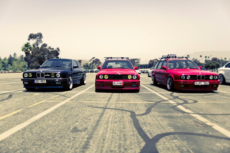 Three BMW Cars
