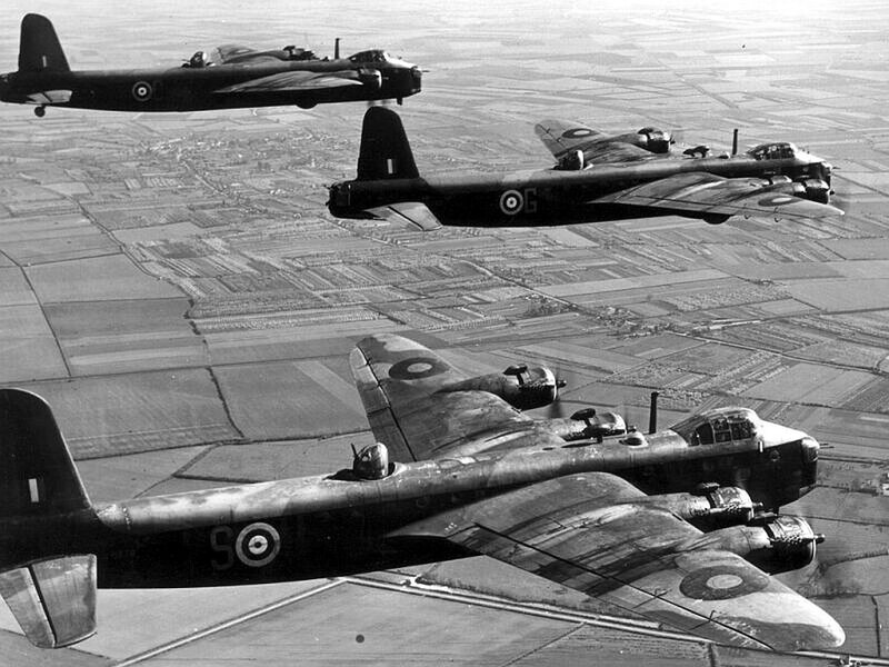 Three Bomber Planes