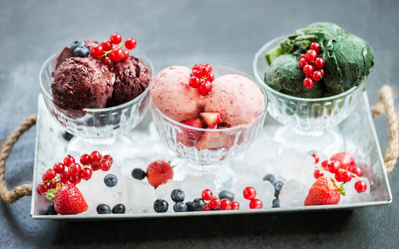 Three Bowls of Ice Cream