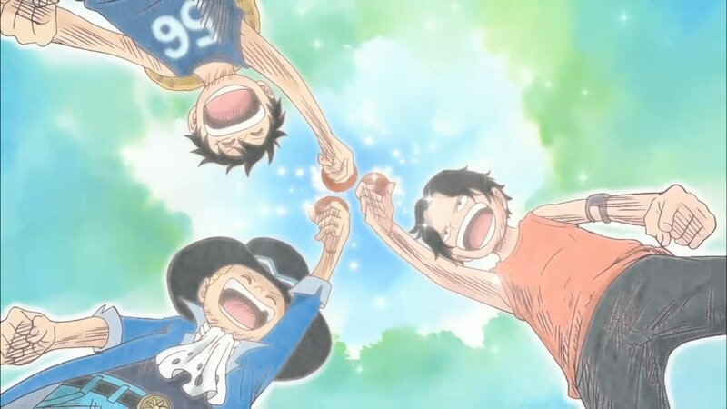 three boys cheering together