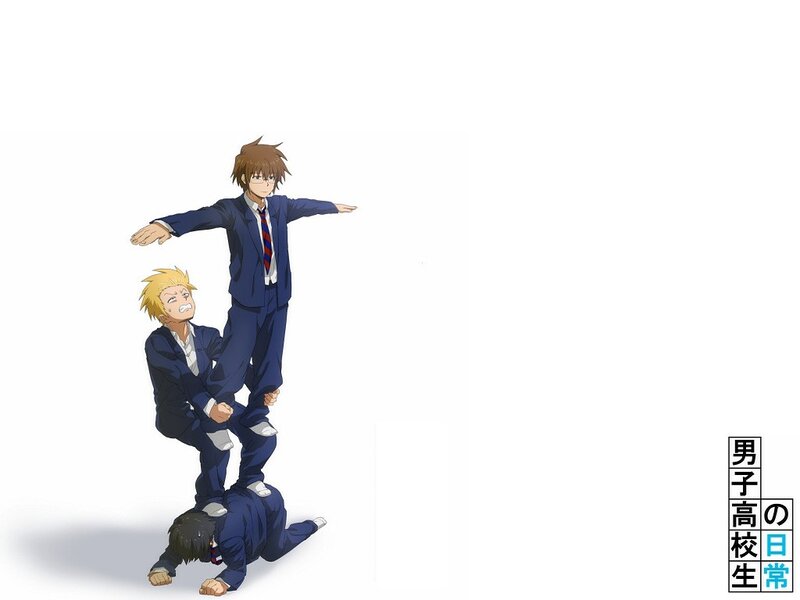 Three Boys in School Uniforms — Blue