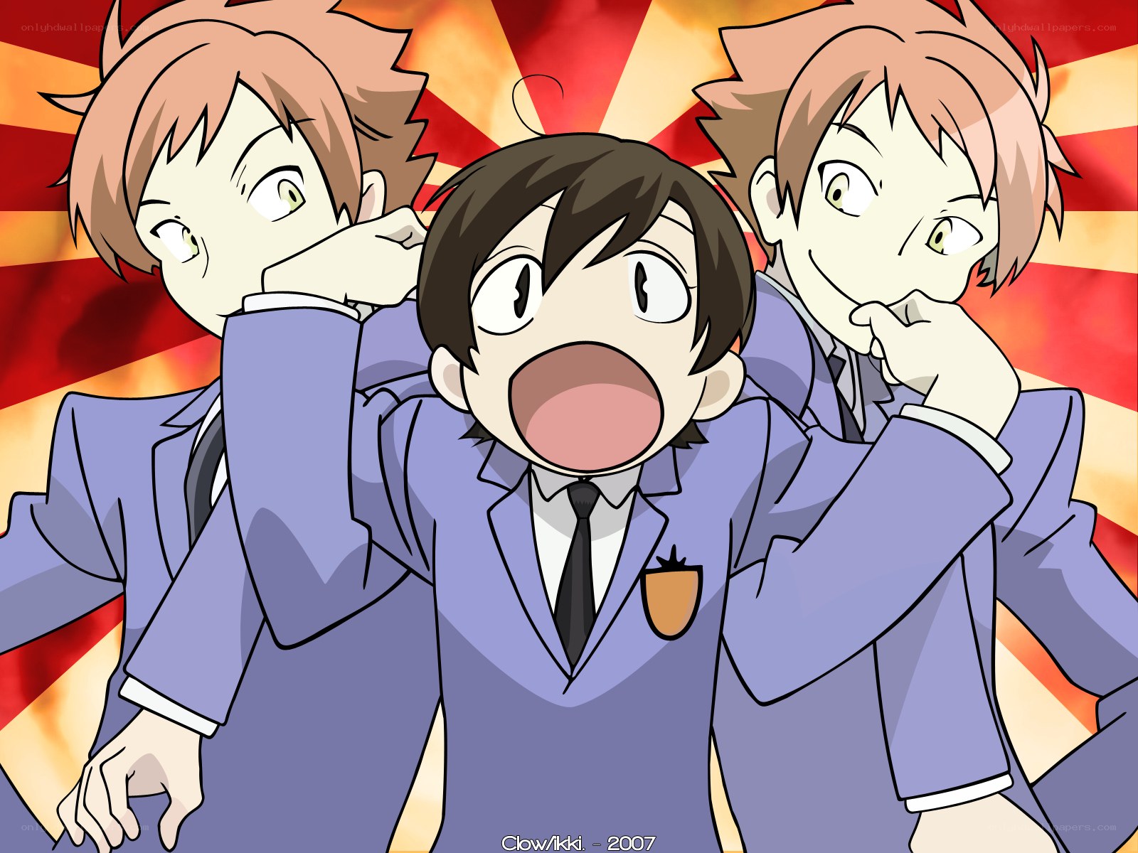 Three boys in school uniforms