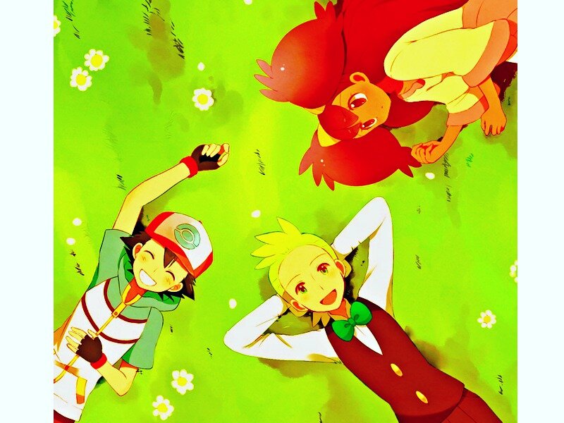 Three Boys on Grass