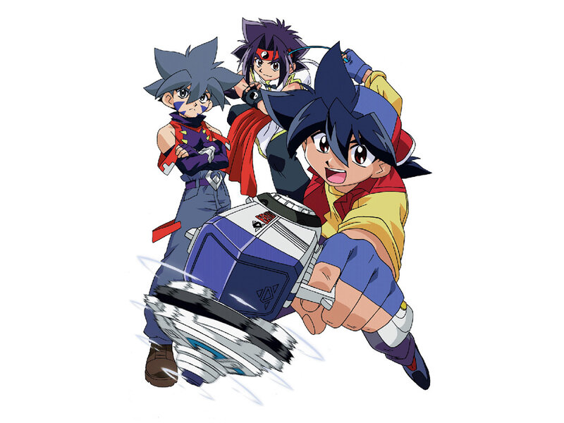Three Boys with Beyblade